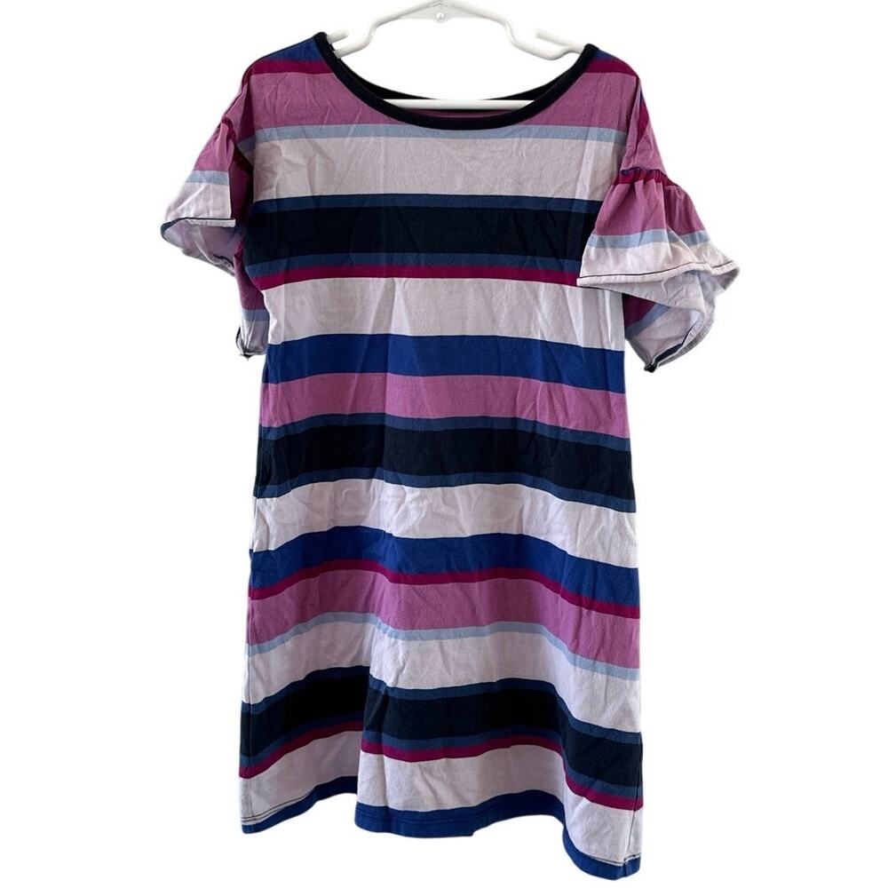 Tea Collection Celebration Knit Stripe Dress - Girls Size 7